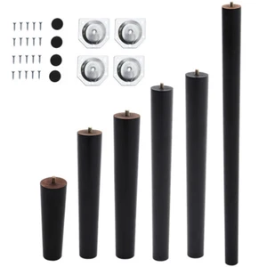 4x Wooden Furniture Tapered Replacement Legs Feet for Sofa Chair Stool Table DIY - Picture 1 of 10
