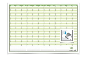DAUERKALENDER, GEBURTSTAGSKALENDER, IMMERWÄHRENDER KALENDER, abwischbar - Bild 1 von 5