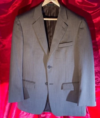 Macy's Alfani 40R 2 кнопки шерсти коричневый спортивное пальто куртка двойной вентиляционный отверстие полностью с подкладкой - Изображение 1 из 4