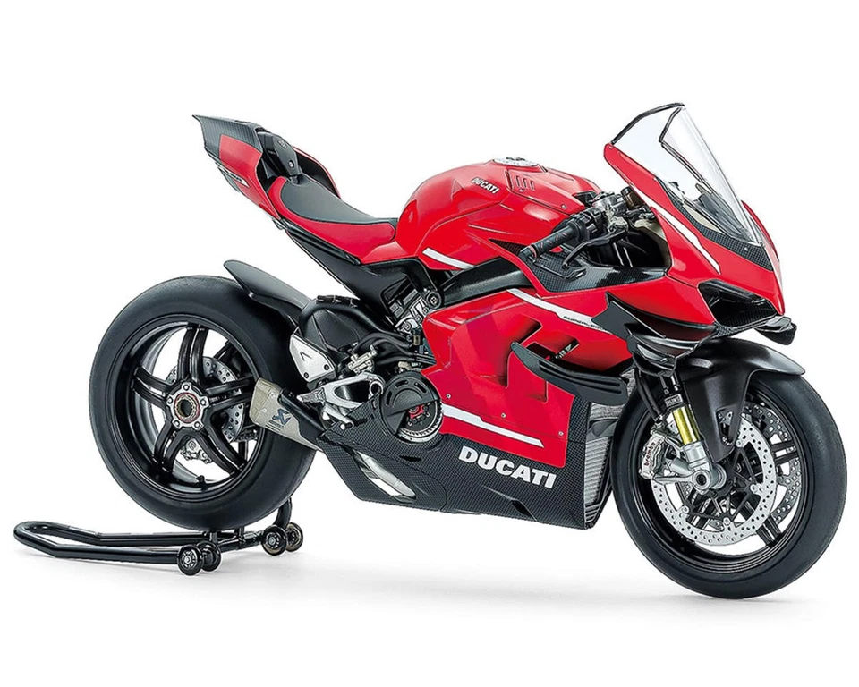 Tamiya 1/12 Ducati Superleggera V4 Motorcycle Model w/Racing Kit [TAM14143] - Image 1 of 1