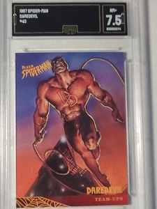 1997 Fleer Marvel Spider-Man #43 Team-Ups Daredevil GMA GRADED 7.5 NM+ - Picture 1 of 6