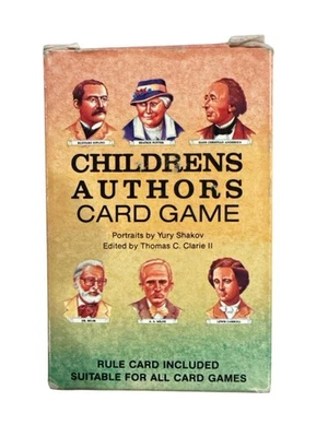 U.S. Games Systems Childrens Authors Cards 3.5" x 2.35" by Yury Shakov Vintage - Image 1 of 4