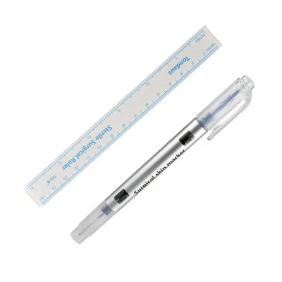 Semi Permanent Makeup Eyebrow Tattoo Marking Positioning Pen + Measuring Ruler D - Image 1 of 4