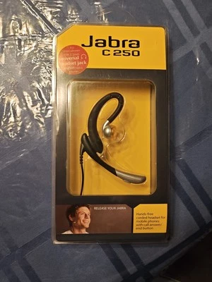 New Old Stock Jabra C250 Silver/Black Ear-Hook Headsets Hands-free - Image 1 of 2