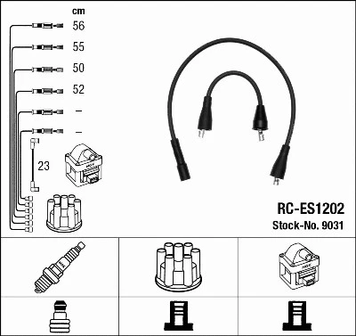 IGNITION CABLE KIT FITS: SUZUKI SIERRA CABRIO 1.0 .SUZUKI CARIBIAN CABRIO 1.0 - Image 1 of 3