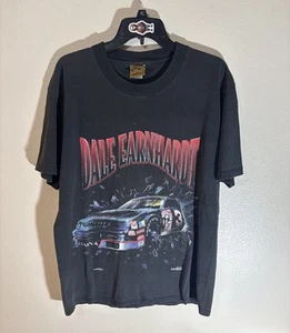 Vintage DALE EARNHARDT Nascar Winston Cup NUTMEG All Over Print 90s Shirt LARGE - Picture 1 of 7