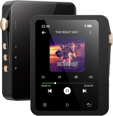 Lettore MP3 Hi Res Con Bluetooth 5.3, Suono Digitale Ad Alta Risoluzione, Lettor - Immagine 1 di 4