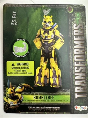 Disguise TRANSFORMERS BUMBLEBEE Deluxe Child Costume Deluxe Mask  Small 4-6 New - Image 1 of 4