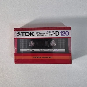 Neu TDK AV-D 120 Vintage 1985 Audio Kassette Leerband versiegelt Made in Japan - Bild 1 von 6