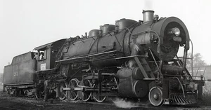 Vintage Black & White Steam Locomotive #261 Photo Harold K Vollrath 8x5 Print - Picture 1 of 3