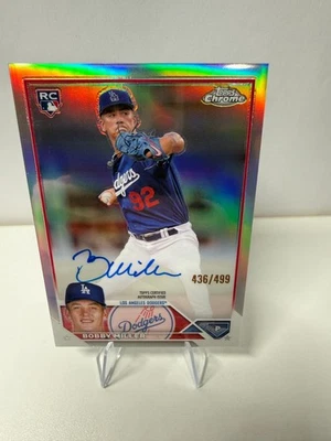 Bobby Miller 2023 Topps Chrome Update Refractor RC Auto /499 #RA-BM Dodgers - Image 1 of 4