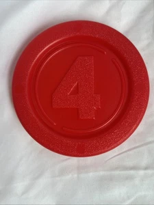 Connect 4 jumbo pezzi di ricambio enormi pezzo di gioco rosso grande 5" - Foto 1 di 9