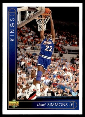 1993-94 Upper Deck Lionel Simmons Sacramento Kings #99 - Image 1 of 2