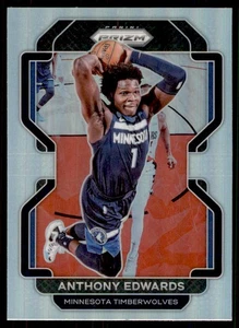 2021-22 Panini Prizm Silver Anthony Edwards Minnesota Timberwolves #37 - Imagen 1 de 2