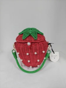 Kate Spade New York x Target Bucket Bag Pearl Embellished Strawberry Basket Red - Bild 1 von 9