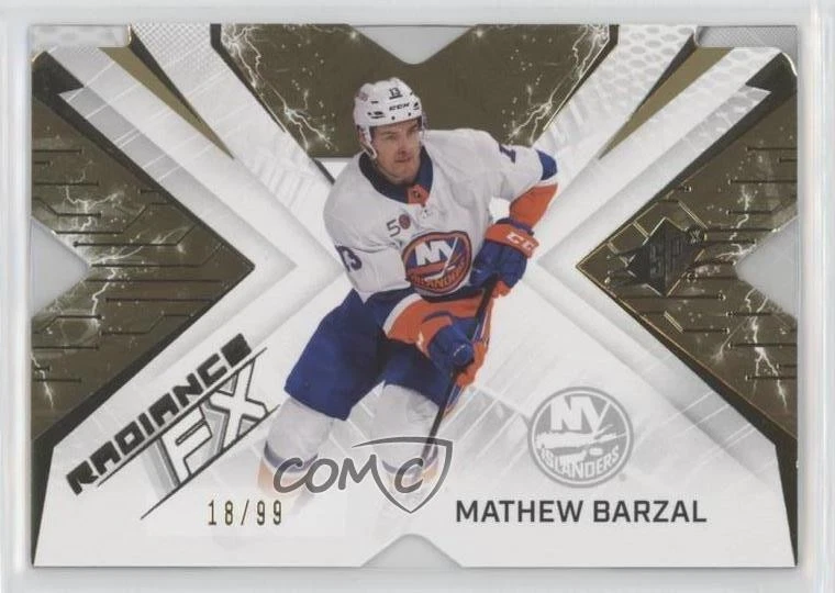 2022-23 SPx Radiance F/X Gold /99 Mathew Barzal #RFX-44 - Image 1 of 2