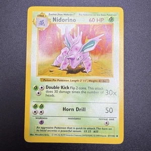 Nidorino 037/102 Base Set (Shadowless) - Unlimited Edition Regular (LP) - Bild 1 von 2