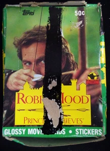 1991 TOPPS ROBIN HOOD PRINCE OF THIEVES TRADING CARDS 36 PACKS COMPLETE BOX - Picture 1 of 7
