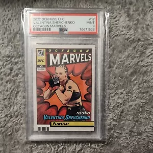 2022 Donruss UFC #17 Valentina Shevchenko Ottagono Marvels Psa 9 - Foto 1 di 1