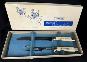 Juego de cubiertos de colección Emdeko Sheffield England acero inoxidable hoja afilada para siempre MCM - Imagen 1 de 7