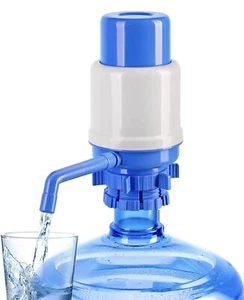 Bomba de botellas de agua azul manual fuente de presión para beber bomba de presión manual - Imagen 1 de 4