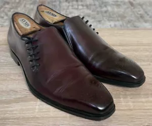 MEZLAN CUSTOM BURGUNDY OXFORDS / SHOES MEN SZ 9 MED - Foto 1 di 8