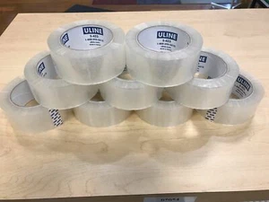 (9) ULINE S-423 2" x 110yds 2mil PACKING / SHIPPING TAPE ROLLS  ~FREE SHIPPING~ - Picture 1 of 1