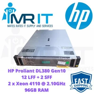 HP ProLiant DL380 Gen10 12 LFF, 2 SFF 2 x Xeon Silver 4110 @ 2.10GHz 96GB RAM - Picture 1 of 1