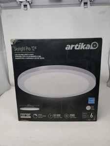 Artika 12FLPR-SP5-WH-6PK Skylight Pro 12 LED Ceiling Light 6 Pack - Picture 1 of 6
