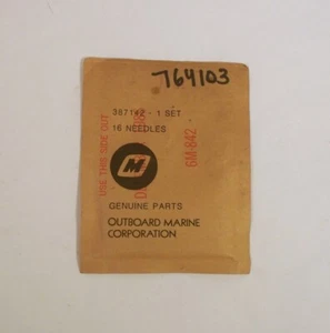 NEW Johnson Evinrude 25 - 135 HP Outboard 16 pc Needle Set P/N 0764103 - Foto 1 di 1