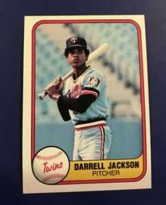1981 Fleer # 567 DARRELL JACKSON Minnesota Twins Nice Baseball Card ! 