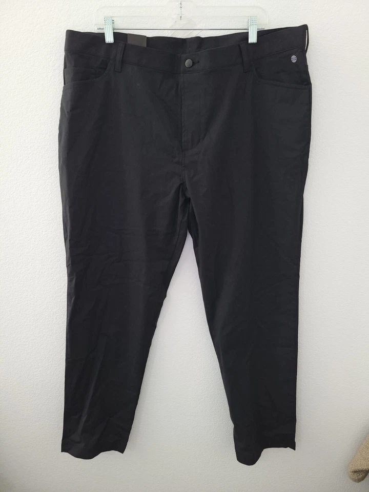 Adidas Go To 5 Pocket Mens 40x30 Black Golf Pants Slacks HR7924