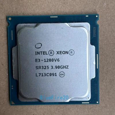 Intel Xeon E3-1280 V6 LGA1151 3.9 GHz Quad-Core SR325 CPU Processor E3-1280V6 - Image 1 of 4