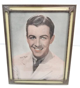 6L VTG Metal Picture Frame w/ Actor Robert Young Photograph Advert 8" by 10" - Picture 1 of 3