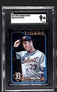 Colt Keith RC - Debut - 2024 Topps Chrome Update #USC178 SGC 9 Detroit Tigers - Bild 1 von 3