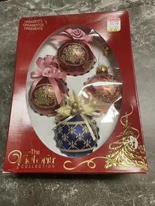 Vintage The Victoria Collection Rauch Weihnachtsschmuck 4er Set - Bild 1 von 4