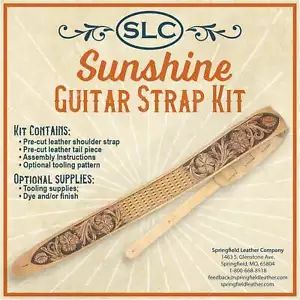 Sunshine Guitar Strap Kit Made by SLC with Instructions Included - Picture 1 of 2