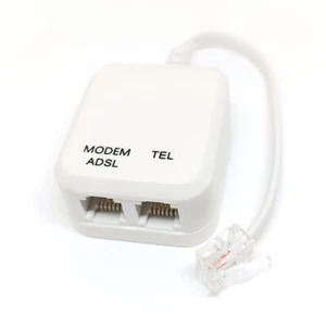 Filtro ADSL Vodafone Sdoppiatore 2 Prese RJ11 Femmina + 1 Spina RJ11 Maschio - Foto 1 di 2