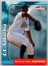 1999 Team Best Player of the Year #44 CC Sabathia    Mahoning Valley Scrappers