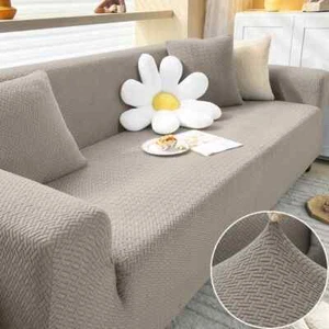 Sofa Cover Living Room Elastic Thick Jacquard Couch Cover Corner 1/2/3/4 Seater - Picture 1 of 33