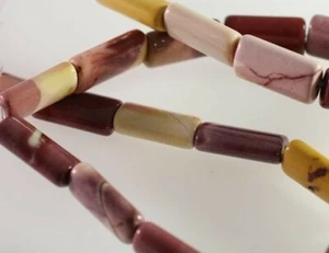 1 Strand(26) Mookaite Multi Color 8x16mm Pillow Rectangle Beads with 1mm Hole * - Picture 1 of 4