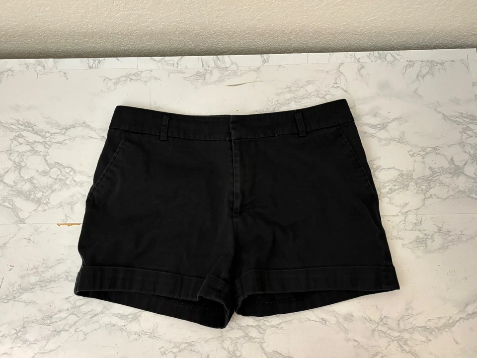 Bermudas cortas vintage de los 90 Marquis para mujer 30 broche negro informal cremallera C2 Foto 1 de 3