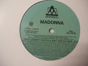 NEW 12" LP Vinyl Madonna - GHV2 Johnny Rocks & Mac Quayle Mix Maxi US - Picture 1 of 2