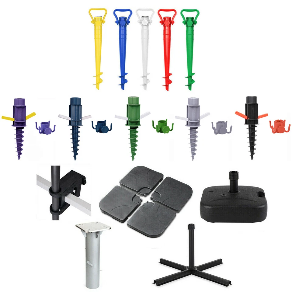 Sekey Sonnenschirmständer Bodenplatte Rasendorn Sonnenschirmhalter Halterung