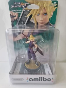 Cloud Player 1 No. 57 - Nintendo Amiibo - New Boxed - Super Smash Bros B - Picture 1 of 3