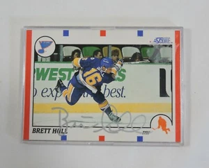 1990 Score Brett Hull #300 St. Louis Blues Signed Auto Autographed - Picture 1 of 4