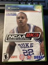 2005 Microsoft Xbox NCAA 2K3 College BBall Complete Manual Working Jay Williams