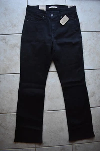 Nuovi pantaloni jeans neri Levi's Classic Bootcut 10 W30 L32 spedizione elasticizzata gratuita - Foto 1 di 5
