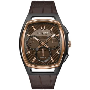 Bulova Hombre CURV Alto Rendimiento Cuarzo Negro y Oro Rosa Inoxidable... - Imagen 1 de 4