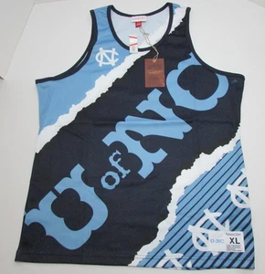 New Mitchell & Ness Mens NCAA North Carolina Tar Heels Jumbotron Tank Top XL - Picture 1 of 6